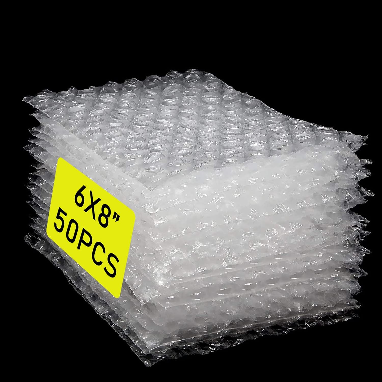Bubble Pouches 6x8 Inch Bubble Out Bags 50 Pack Clear Bubble Cushioning