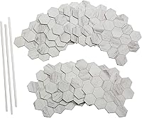 Vista 13 de Aspect Azulejos de Collage Autoadhesivos en Gris Subway (Kit de 15 Pies Cuadrados)