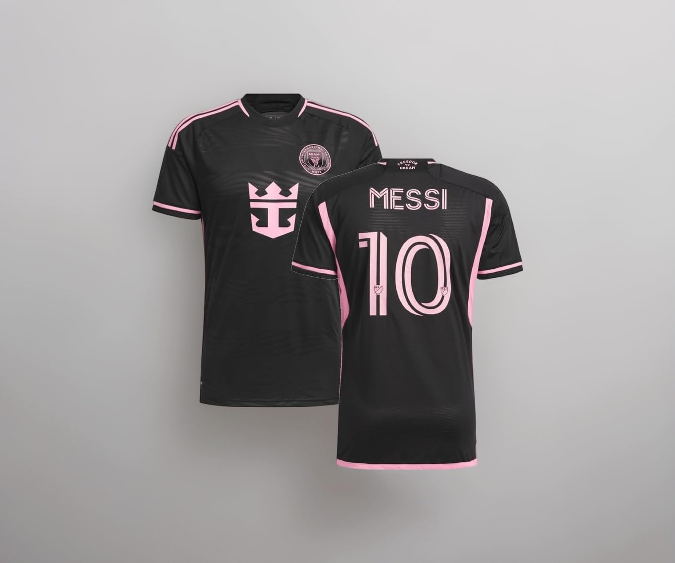 RJM Miami Jersey Black Messi Jersey 2024 (Kids,Boys,Men)