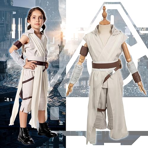 Miniatura 2 de Heodols Disfraz de caballero para niñas, disfraces de cosplay para Halloween, disfraz de maestro de la fuerza para niños