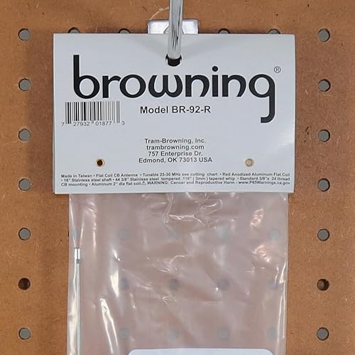 Miniatura 8 de Browning BR-92-BL BR-92 Antena CB de bobina plana de 15,000 vatios de 68 pulgadas con eje de 16 pulgadas (azul)