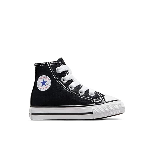 Converse Chuck Taylor Hi Garçon Noir : Style Intemporel et Confort! chaussure Converse Garçon Chuck Taylor All Star Core Hi Chaussures de Fitness, Noir, 24 EU