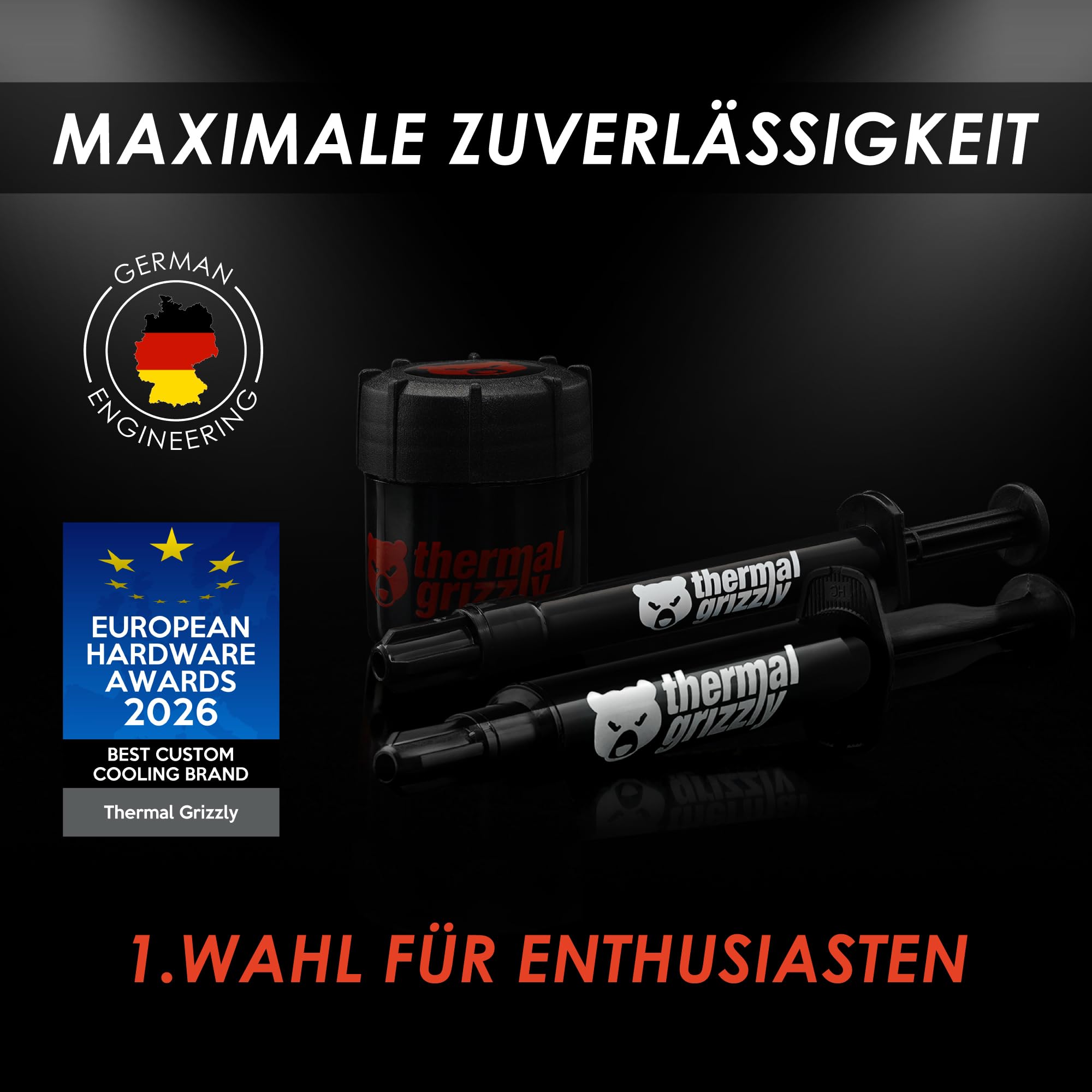 Thermal Grizzly Kryonaut Extreme 6g Wärmeleitpaste für CPU & GPU | Maximale Performance für Extreme Overclocking, Sub-Zero-Eignung, keine Aushärtung, hohe Langzeitstabilität, mit Applikator