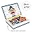 Janod - Magnetibook 83 Pc Magnetic Boy Crazy Face Dress Up Game - Decorating Fridge with Magnetic Letters - Enhances Creativity and Learning - Boosts Self-Confidence - Portable and Easy Storage
