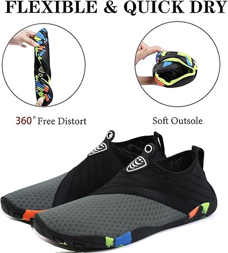 Miniatura 4 de Zapatos acuáticos para hombres y mujeres, calcetines de secado rápido, para natación, piscina, surf, buceo, yoga
