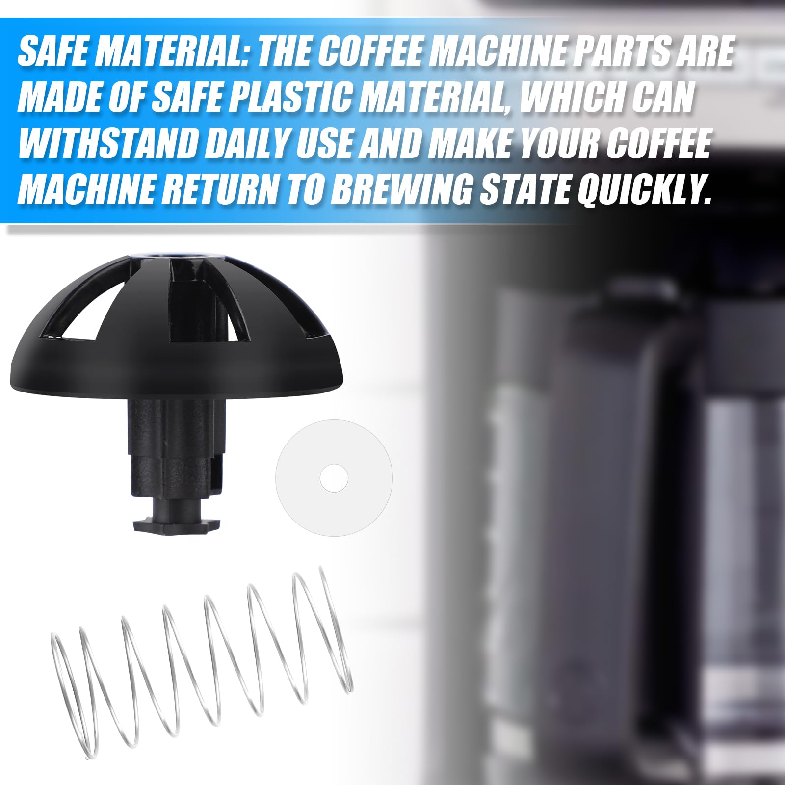 Kaffeemaschinen-Ersatzbrühkorb-Set – 2 Stück Federbelastete Stoppers Für Mr. Coffee, Hamilton Beach & Mehr