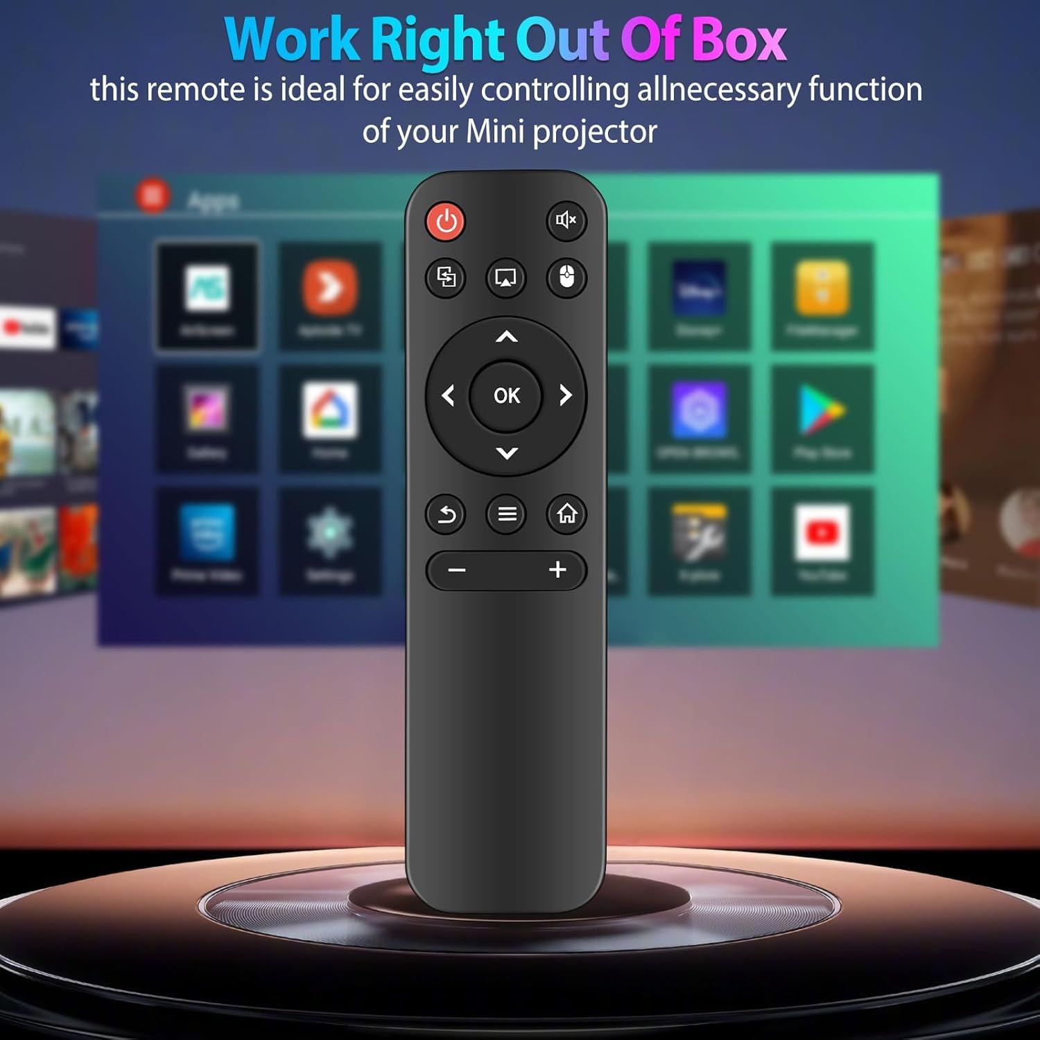 Replacement Remote Control Compatible With Magcubic Hy300 Hy300pro Hy320 Hy320mini | INDIA