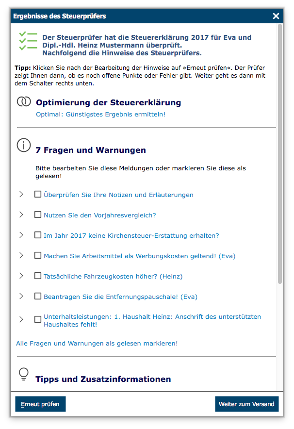 SteuerSparErklärung 2018 für Selbstständige - Mac-Version (für Steuerjahr 2017) [Download]