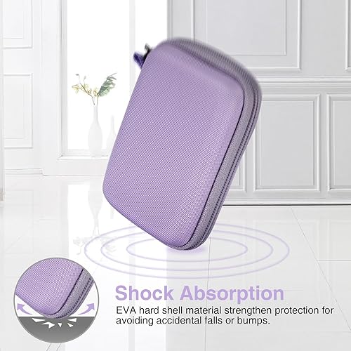 Vista 32 de Funda protectora rígida para Freestyle Libre 3 2 / Libre Reader, ligera, a prueba de golpes, funda de transporte para diabéticos con clip y asa