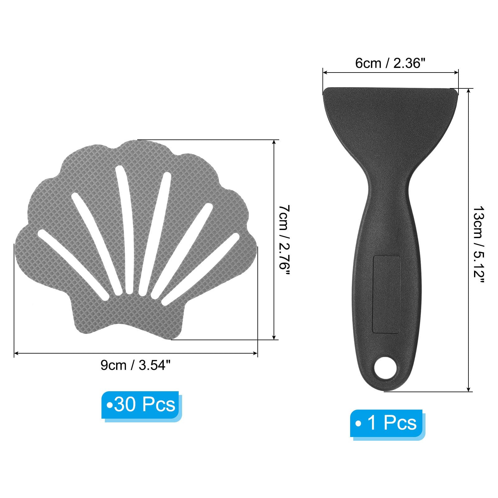 PATIKIL 30 Pcs Non Slip Bathtub Stickers - Image 2