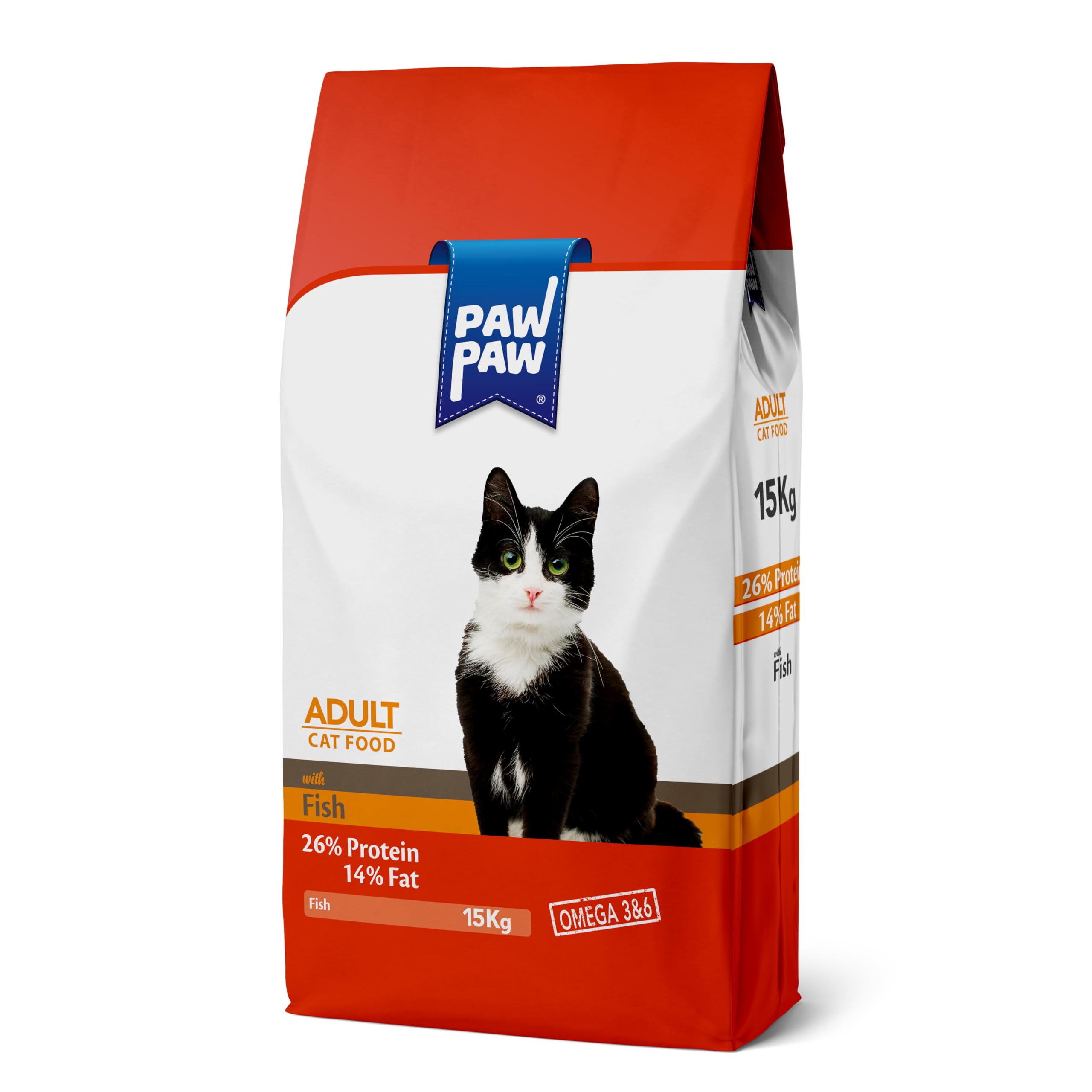 Pawpaw Yetişkin Kedi - Balıklı Kuru Mama 15 Kg