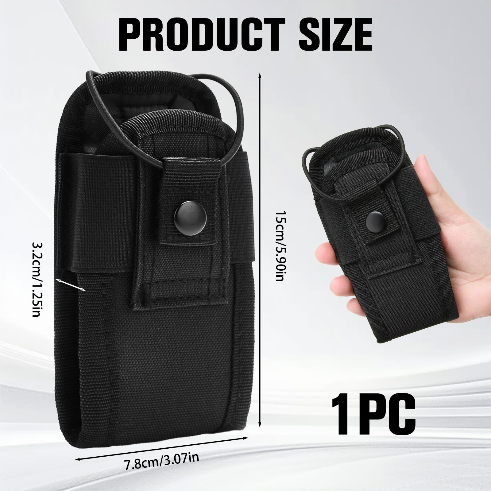 Porta Radio Cinturone Custodia Walkie Talkie Tattica Fondina Multifunzionale
