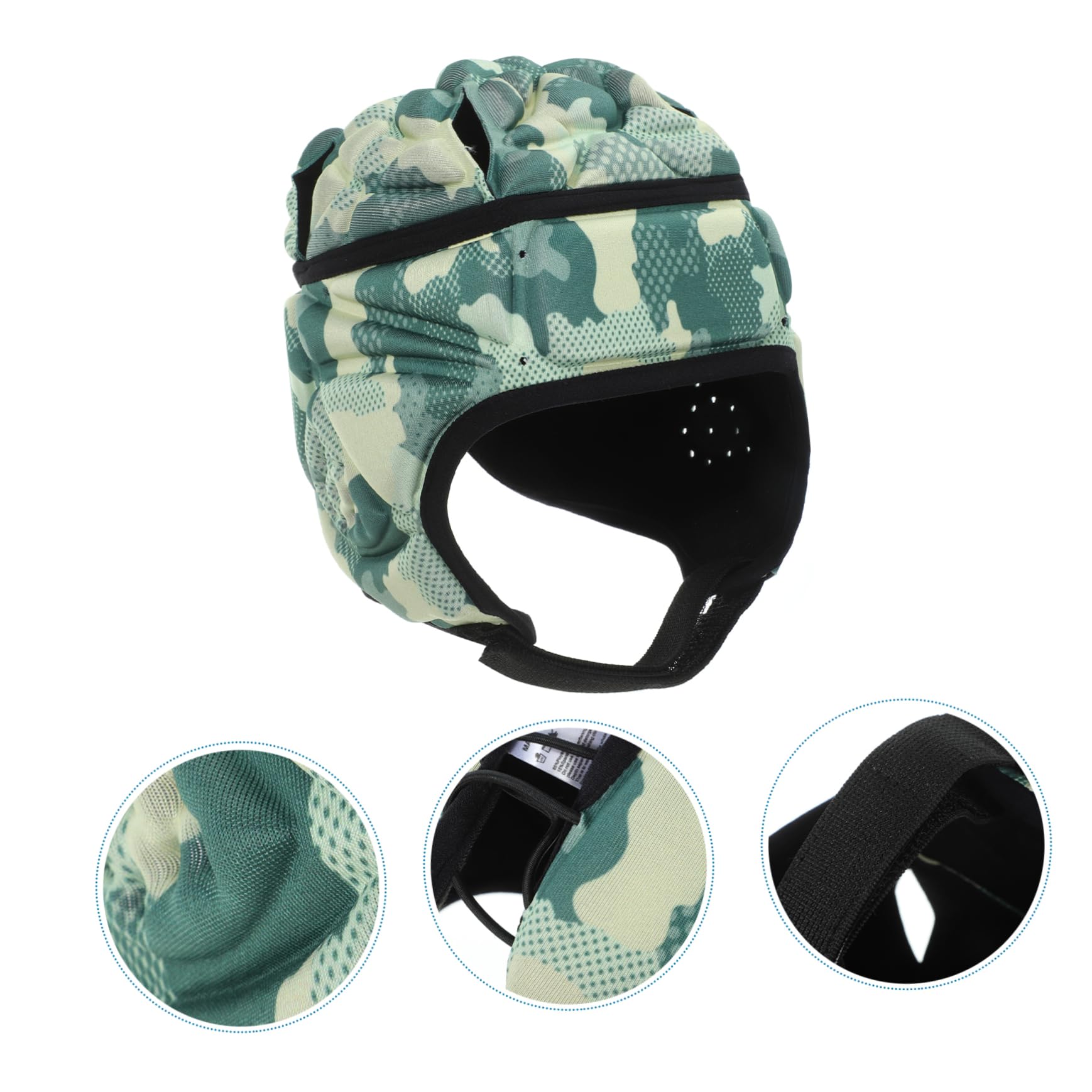 4 Piezas Tapa de Parachoques Juventud Cascos Casco de fútbol Juvenil Casco Deportivo Equipo de protección de Rugby Gorra de Rugby Casco de Portero Esponja