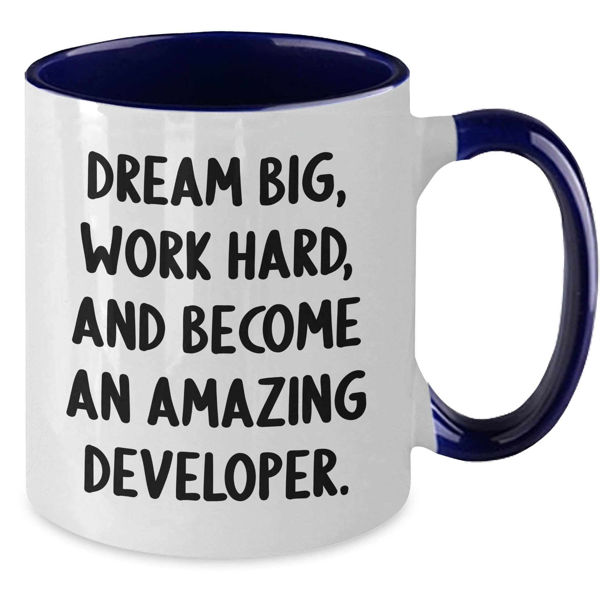 Mother's Day Unique Gifts for Developers, Inspirational Two Tone Coffee Mug, Thoughtful Gifts from Friends for Coding Enthusiasts
