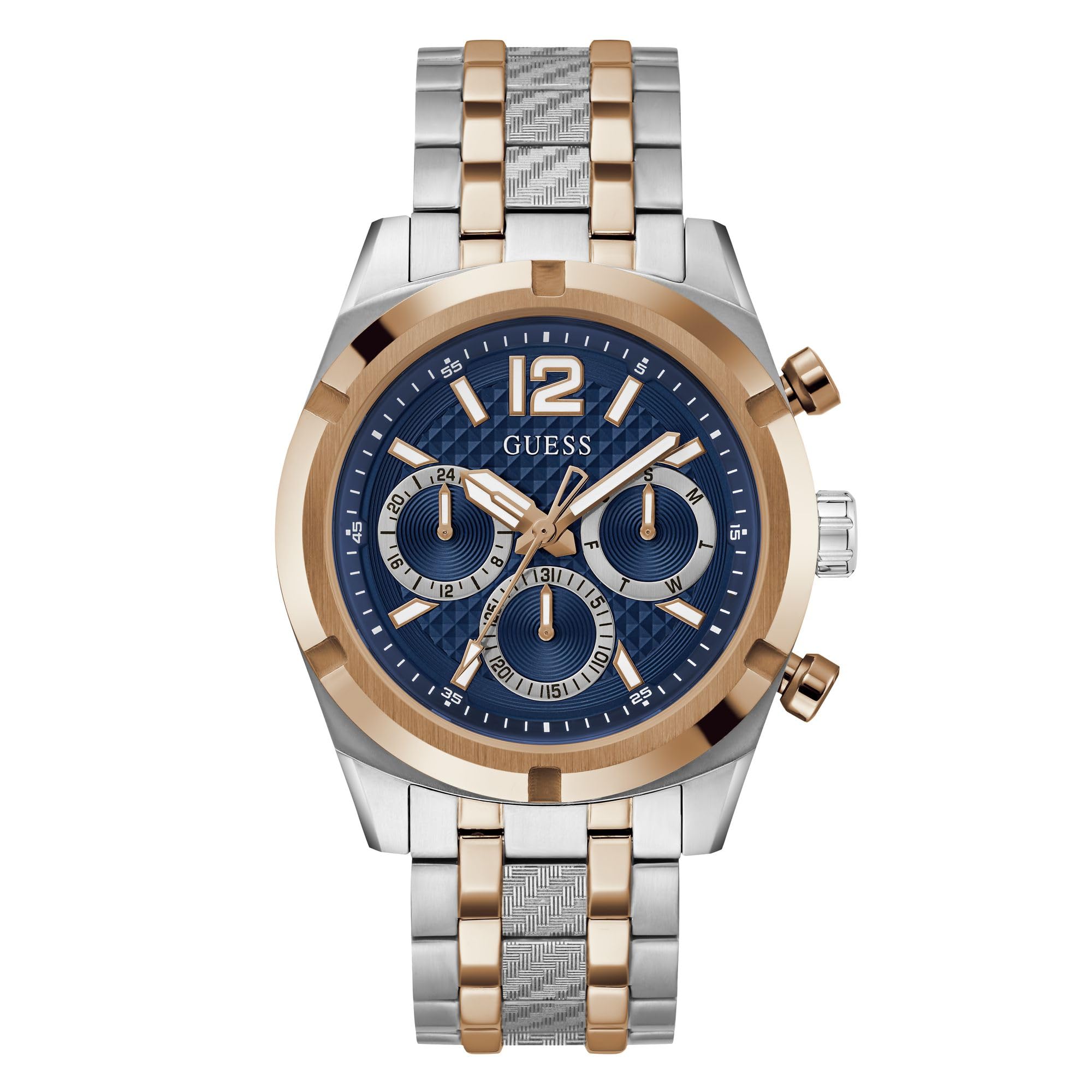 GUESS Mens Stainless Steel Analog Blue Dial Watch-Gw0714G3, Band Color:Multicolor (B0CRF83ZWK) Amazon Price History, Amazon Price Tracker