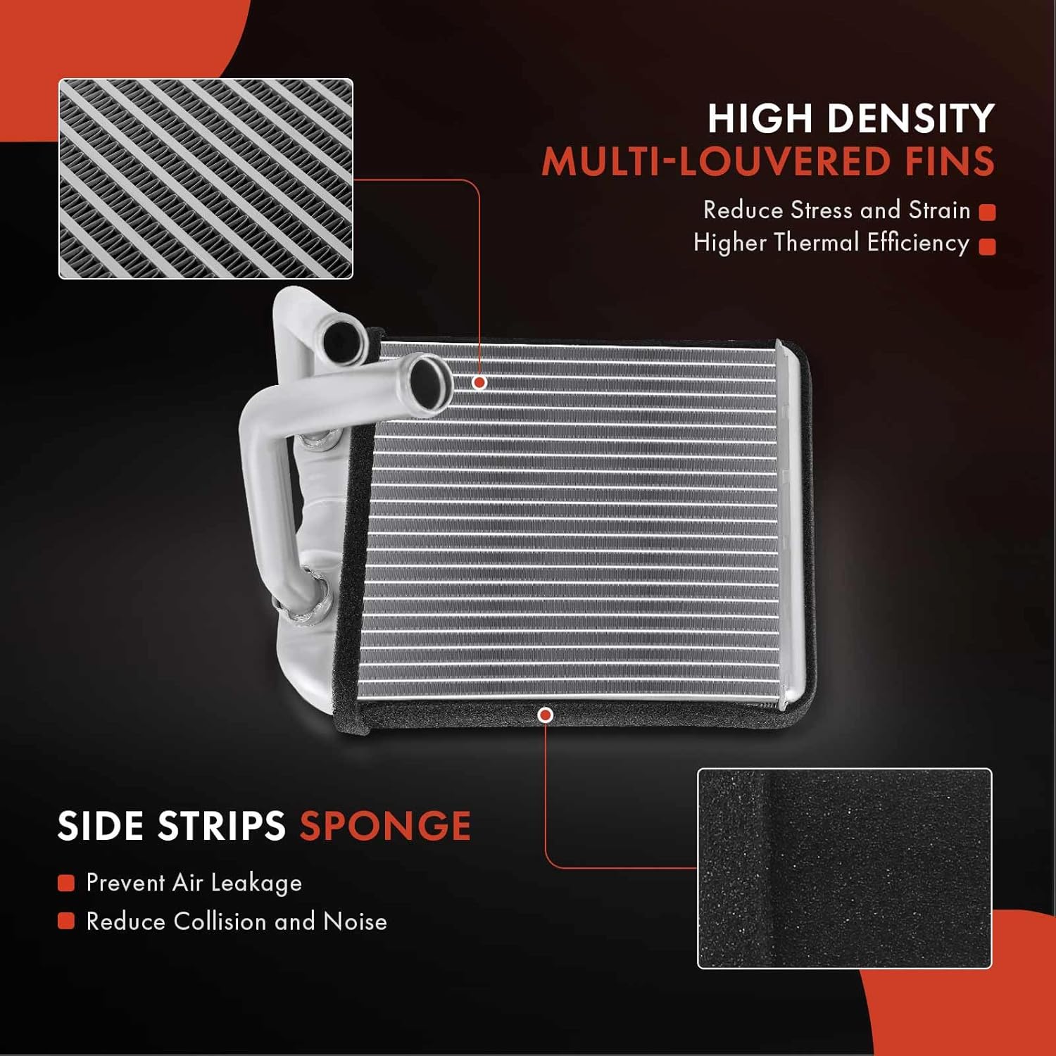 A-Premium HVAC Heater Core Compatible with Chevrolet Astro GMC Safari 1996-2005 4.3L