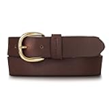 Women's Casual Leather Belts with Durable Metal Buckle