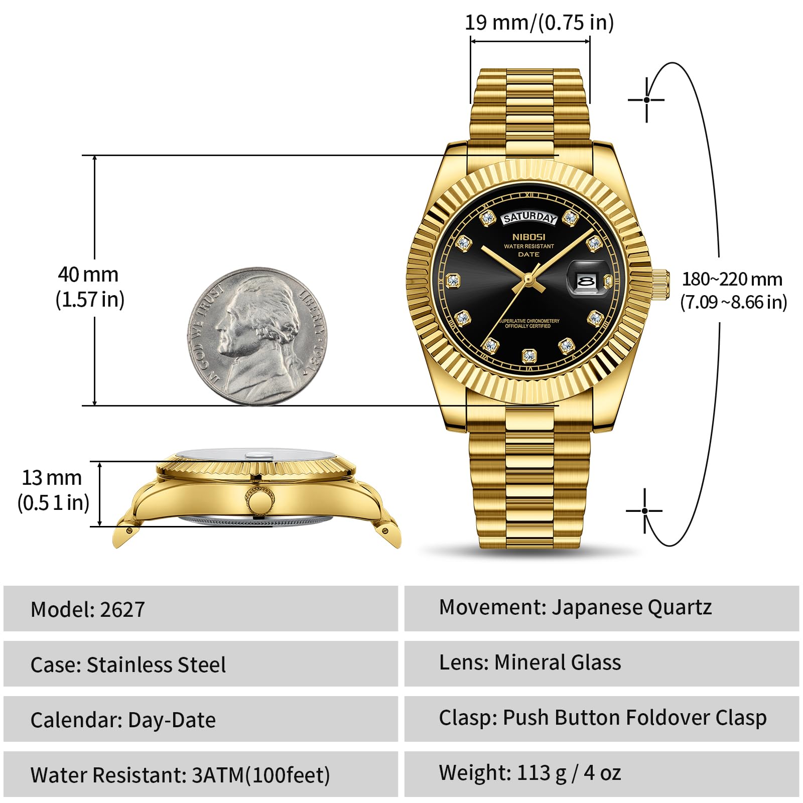 NIBOSI orologio uomo analogici al quarzo in acciaio inossidabile oro rosa argento orologi uomo impermeabili classici da lavoro Orologi da polso di design con giorno e data