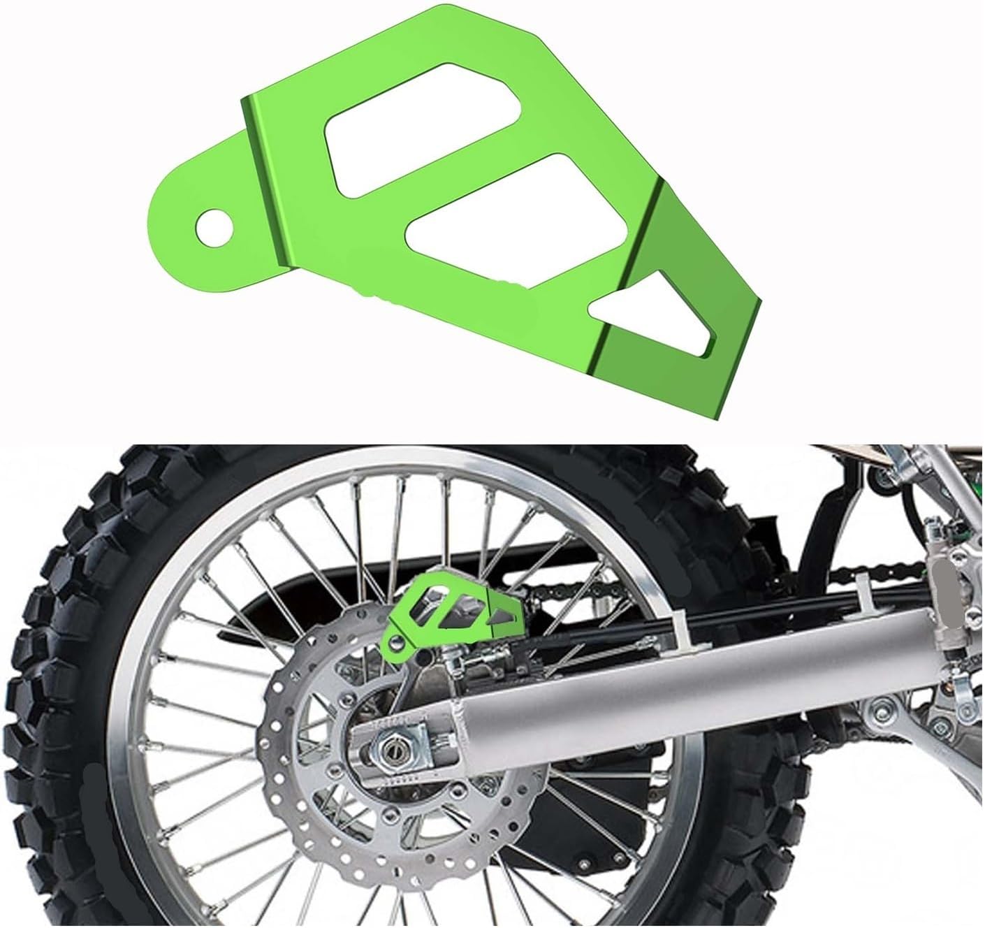 Compatible with KX 125 250 500 KDX 200 200R KLX300R 1997-2002 KLX250SF 09-2010 KLX250S 10-2014 KLX250 Rear Caliper Guard