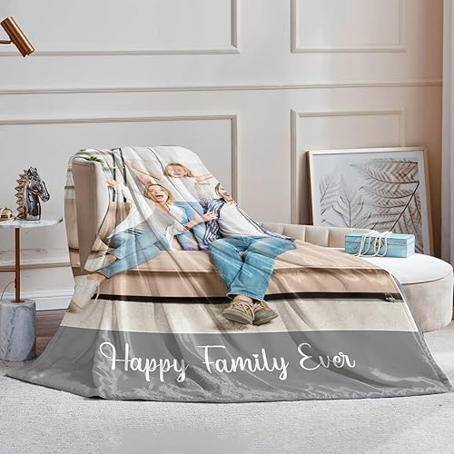 Miniatura 4 de Manta personalizada con fotos, manta de fotos personalizada, mantas personalizadas para parejas, regalos para cumpleaños, Navidad, aniversario,