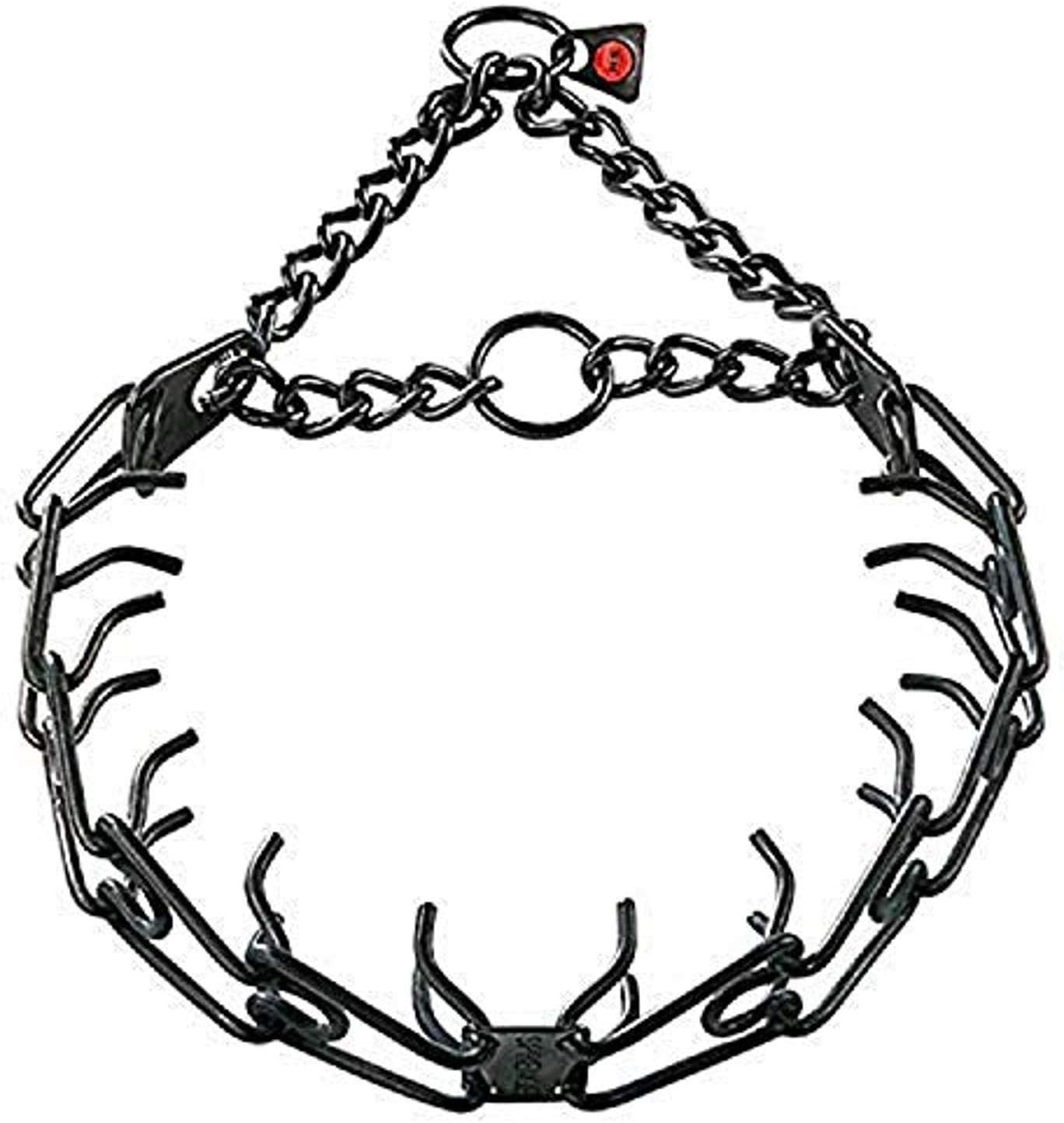 Sprenger Black Stainless Steel 2.25mm Pinch/Prong Collar Fits up to 13" Neck