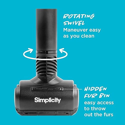 Miniatura 3 de Simplicity Vacuums Pet Fur Remover for Furniture or Clothes, Use as Pet Hair Vacuum Attachment or Lint Roller for Pet Hair, SPET-Tool
