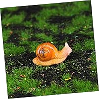 Vista 5 de HAKIDZEL 8Pcs Micro Landscape Snail Figurines Miniature Snail Figures Snail Model Snail Garden Statue Snails Statues Ornament Home Ornament Tea pet