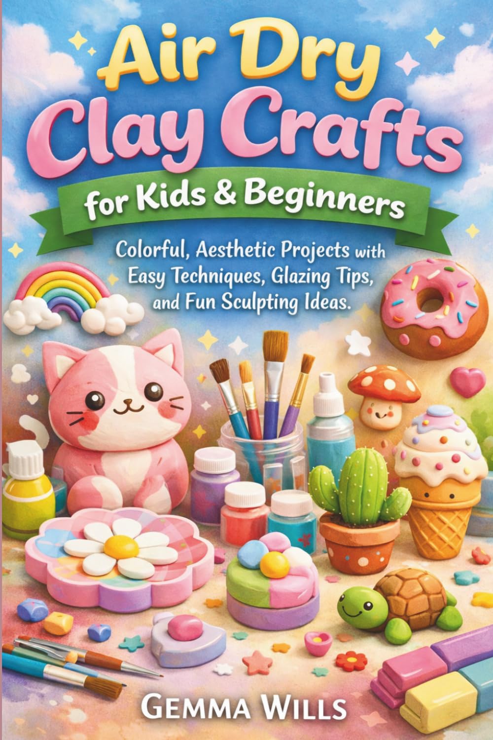 Air Dry Clay Crafts for Kids & Beginners: Colorful, Aesthetic Projects with Easy Techniques, Glazing Tips, and Fun Sculpting Ideas
