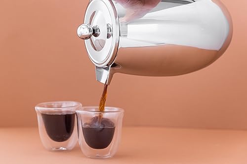 Miniatura 2 de La Cafetière Cafetería de acero inoxidable con aislamiento de doble pared, 8 tazas, acero inoxidable, plata