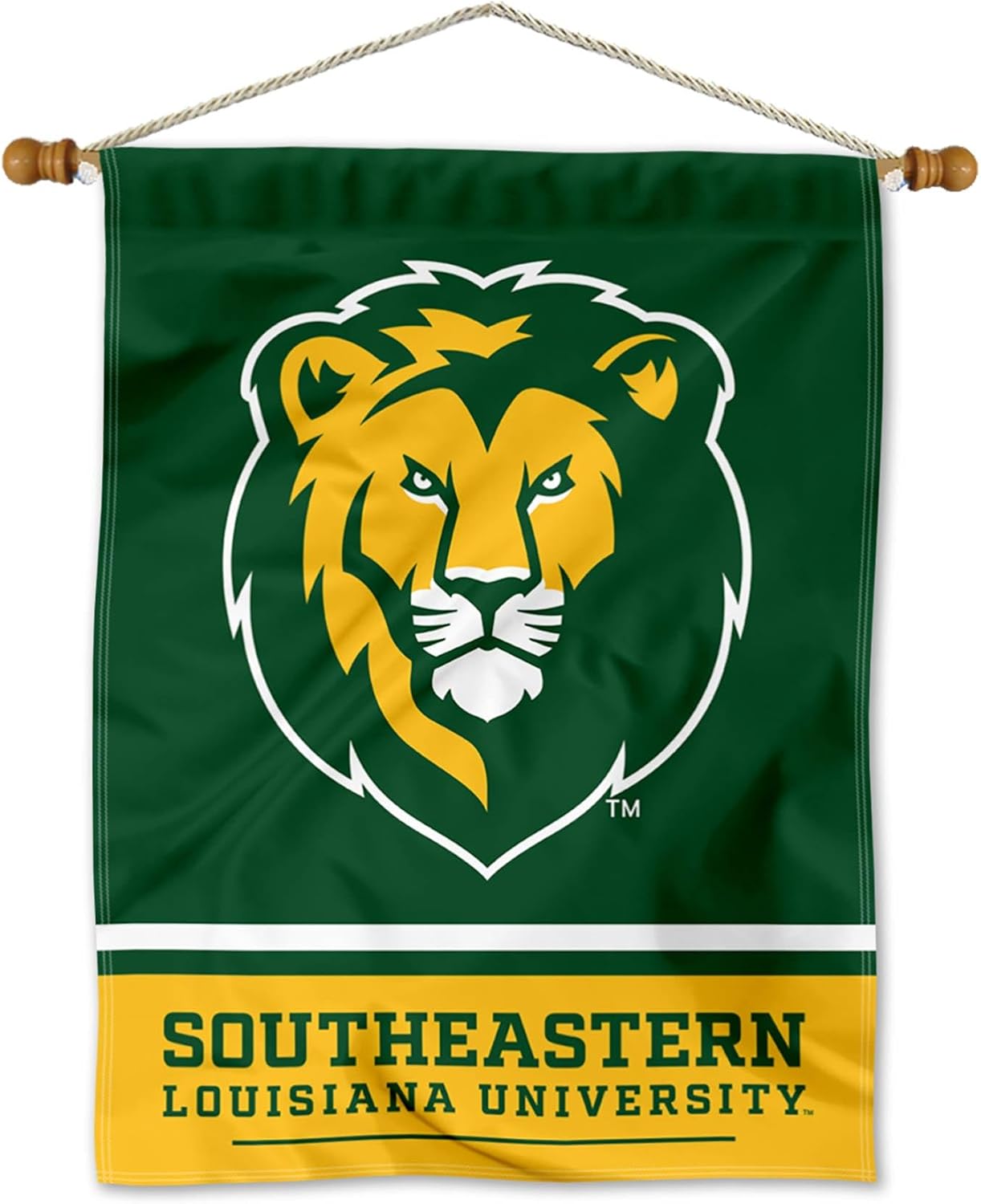 College Flags & Banners Co. Southeastern Louisiana Lions Banner with Hanging Pole