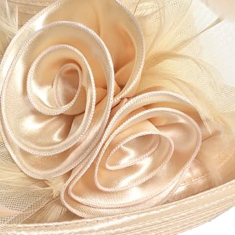 Ruphedy Women Derby Church Dress Bucket Hat Fascinators Tea Party Wedding Hat