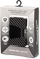Vista 7 de Exact Fit Men's Minimalist RFID Slim Expandable Hardside Card Case Wallet with Money Clip