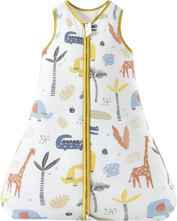 Chilsuessy Nursery,Bedding,Blankets & Swaddlers,Swaddles Chilsuessy Baby Sleeping Sack 2.5 Tog Wearable Blanket Nursery Sleeping Bag for Infant Boys Girls Winter Baby Sleeping Bag for Newborn Toddler, Giraffe Forest, S/0-6 Months