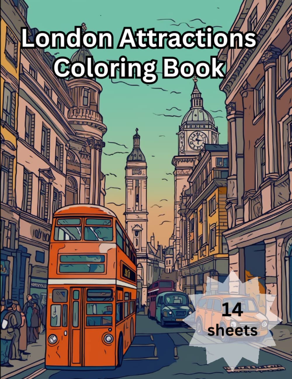 London Landmark Coloring Book: London Coloring book for Kids & Adults