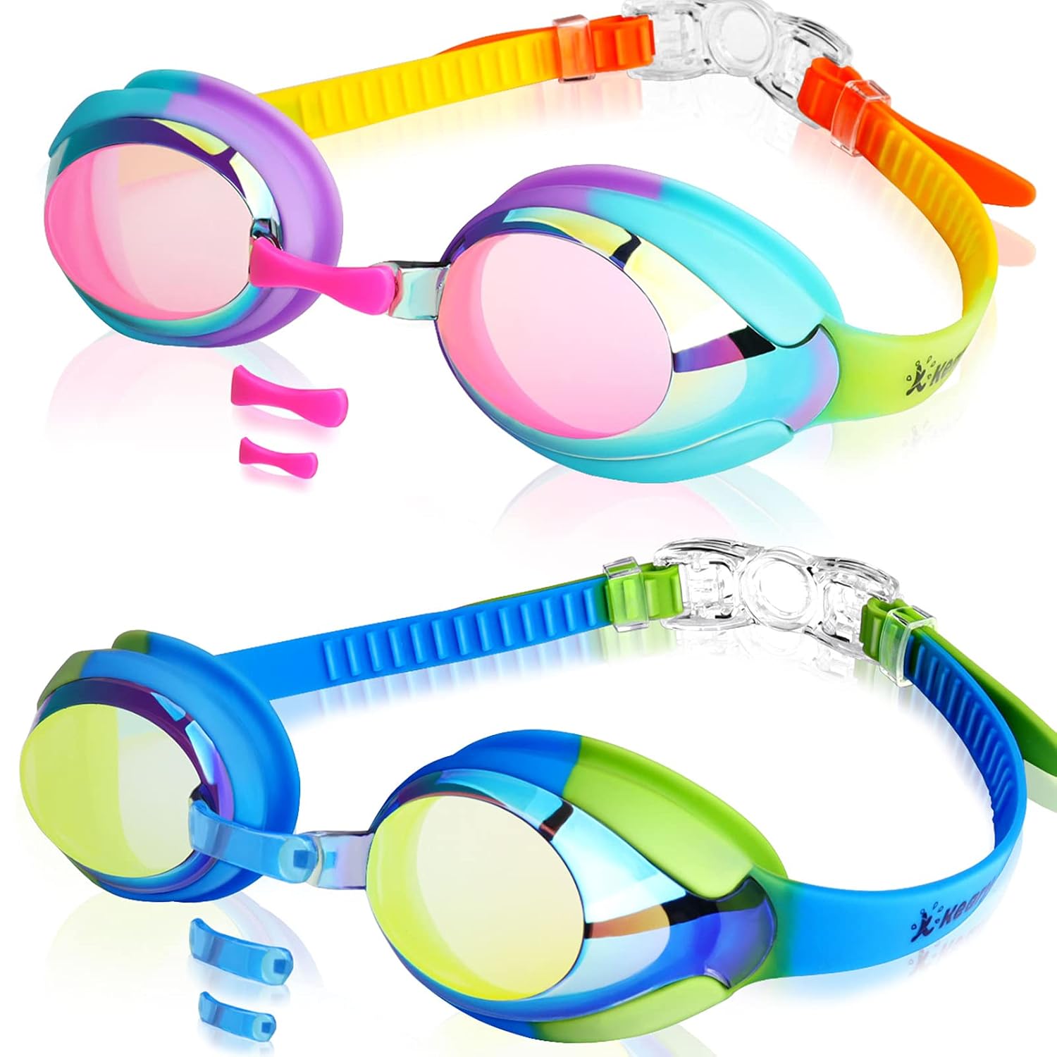 Buy Keary 2 Pack Kids Swim Goggles Swimming Goggles for Toddler