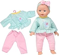 Vista 5 de Dolls To Play Muñeca de bebé de cuerpo suave, muñeca de 14 pulgadas con conjunto de ropa y accesorios