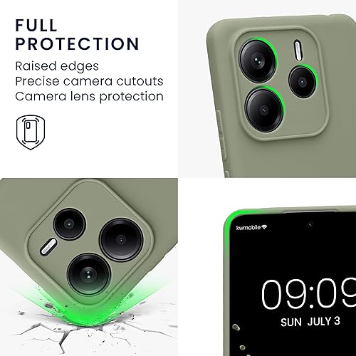 Vista 883 de kwmobile Funda compatible con Xiaomi Redmi Note 11 / Note 11S - Funda protectora de silicona TPU suave y delgada - Azul Báltico Azul (Baltic Blue)