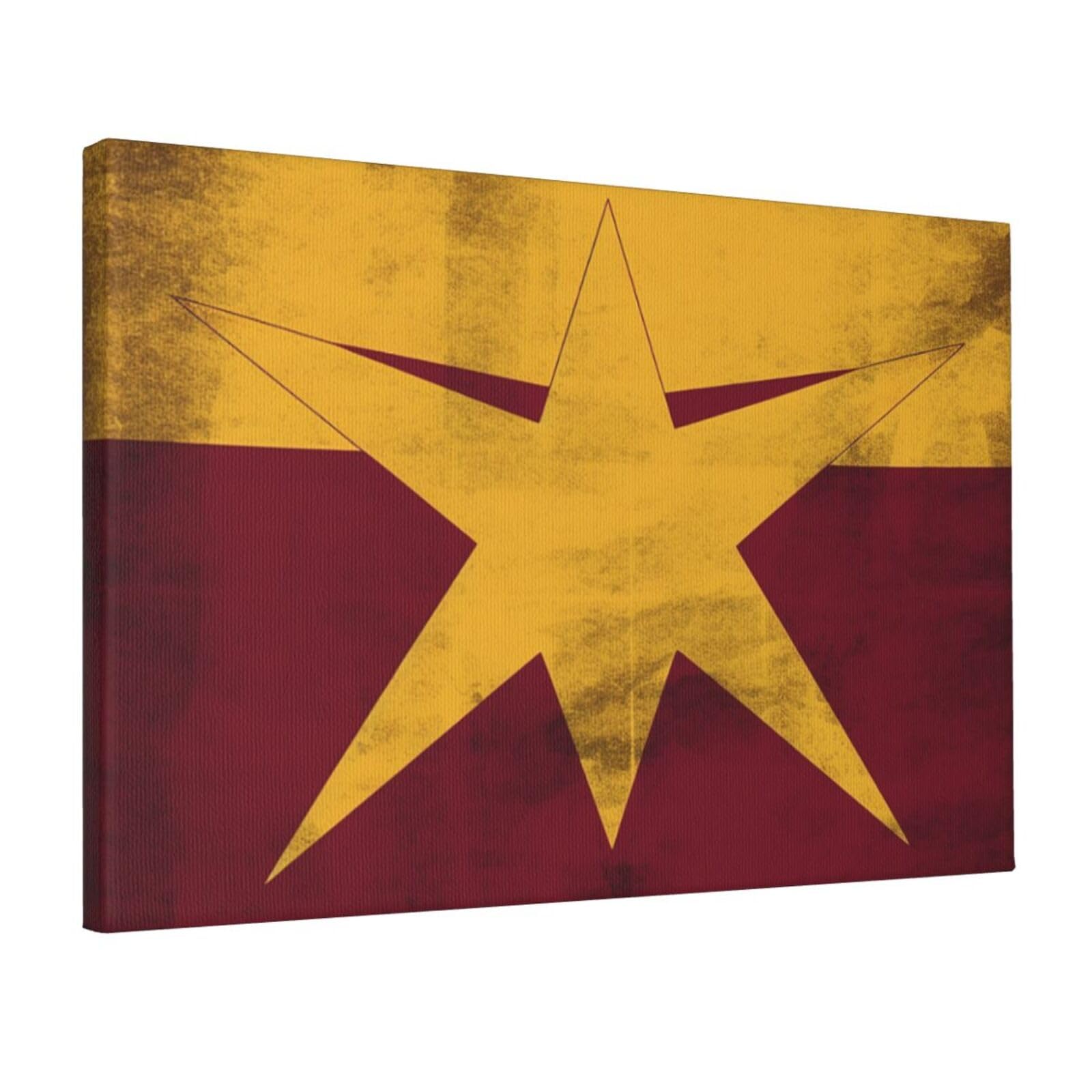 Canvas Wall Art for Living Room Wall Decor 12"x18" Modern Artwork Painting Pictures Hanging Canvas Prints Arizona Flag Aesthetic Wall Art for Bedroom Bathroom Office Wallart Decor
