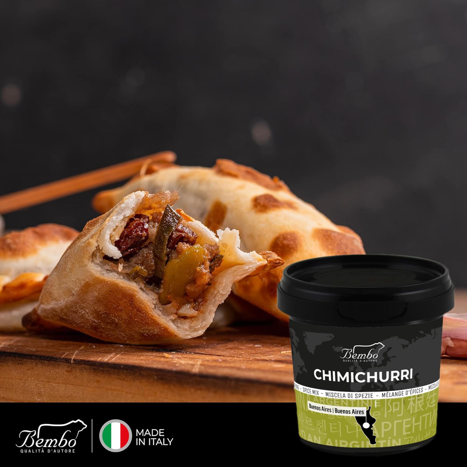 Chimichurri Rub Bembo 300 g - Per Asado, Maminha, Picanha, Pesce e Verdure – Porta il Tuo Barbecue ad un Nuovo Livello - La Miscela Regina del Churrasco - (Chimichurri 300 g)