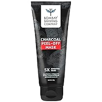 Bombay Shaving Company Activated Charcoal Peel Off Mask with 5X Detoxifying Power, fights pollution and De-Tans skin- 60g