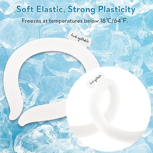 Miniatura 5 de Tubo de enfriamiento de cuello con bolsa aislada, enfriadores de hielo reutilizables para el cuerpo portátil, enfriadores de cuello para clima