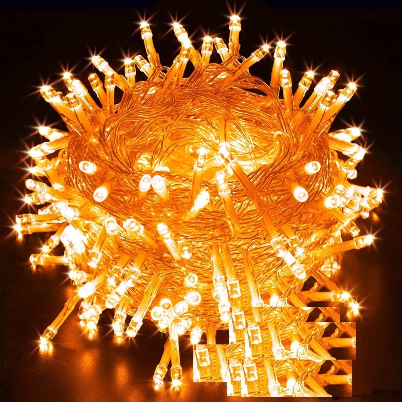 PESCA LED String Serial Lights 11 Meter/Copper Led Pixel String Light -Corded Electric (Orange)-Pack of 1