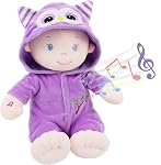 June Garden 12 po Sweet Dolly Frida - Poupée ours en peluche ultra douce pour bébés à partir de la naissance - Tenue rose amovible