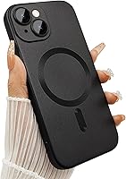 Vista 1 de Funda magnética para iPhone 15 para mujer, diseño de brillo metálico suave mate con protector de lente de cámara, compatible con Magsafe para iPhone