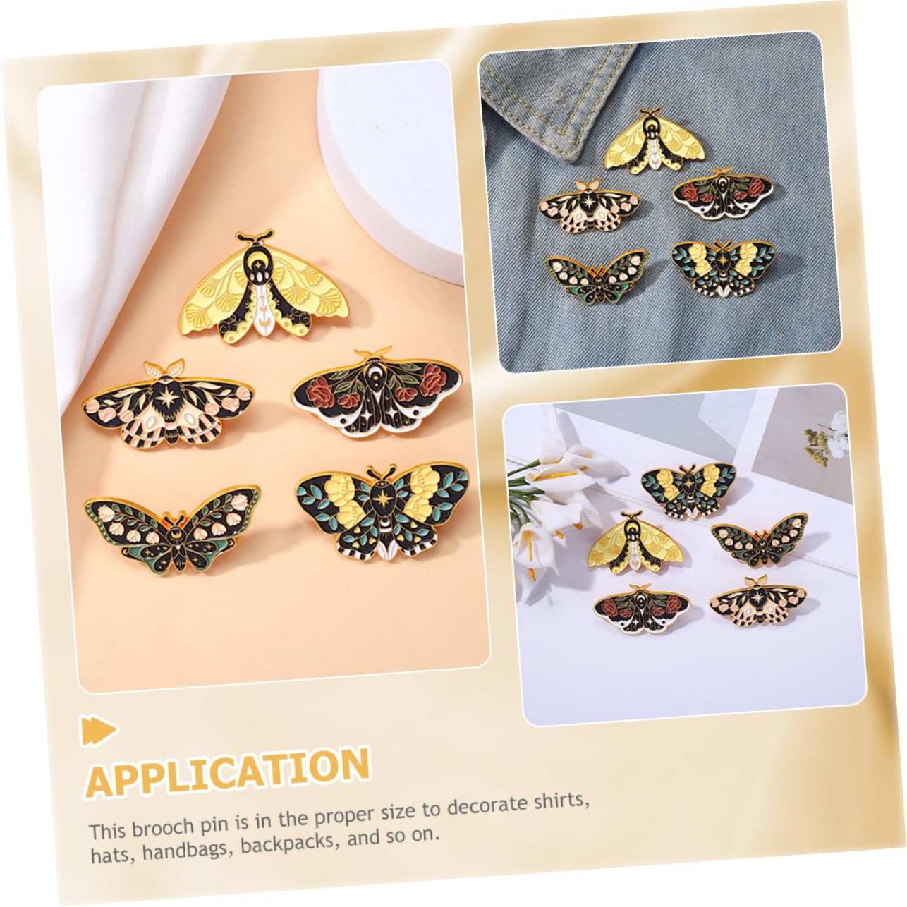 SHERCHPRY 25stücke Teiliges Set Von Bunten Schmetterlings-emaillestiften Für Damen Retro-insekten-anstecker Für Kleidung Taschen Und Accessoires Charmante Broschen Für Kreative