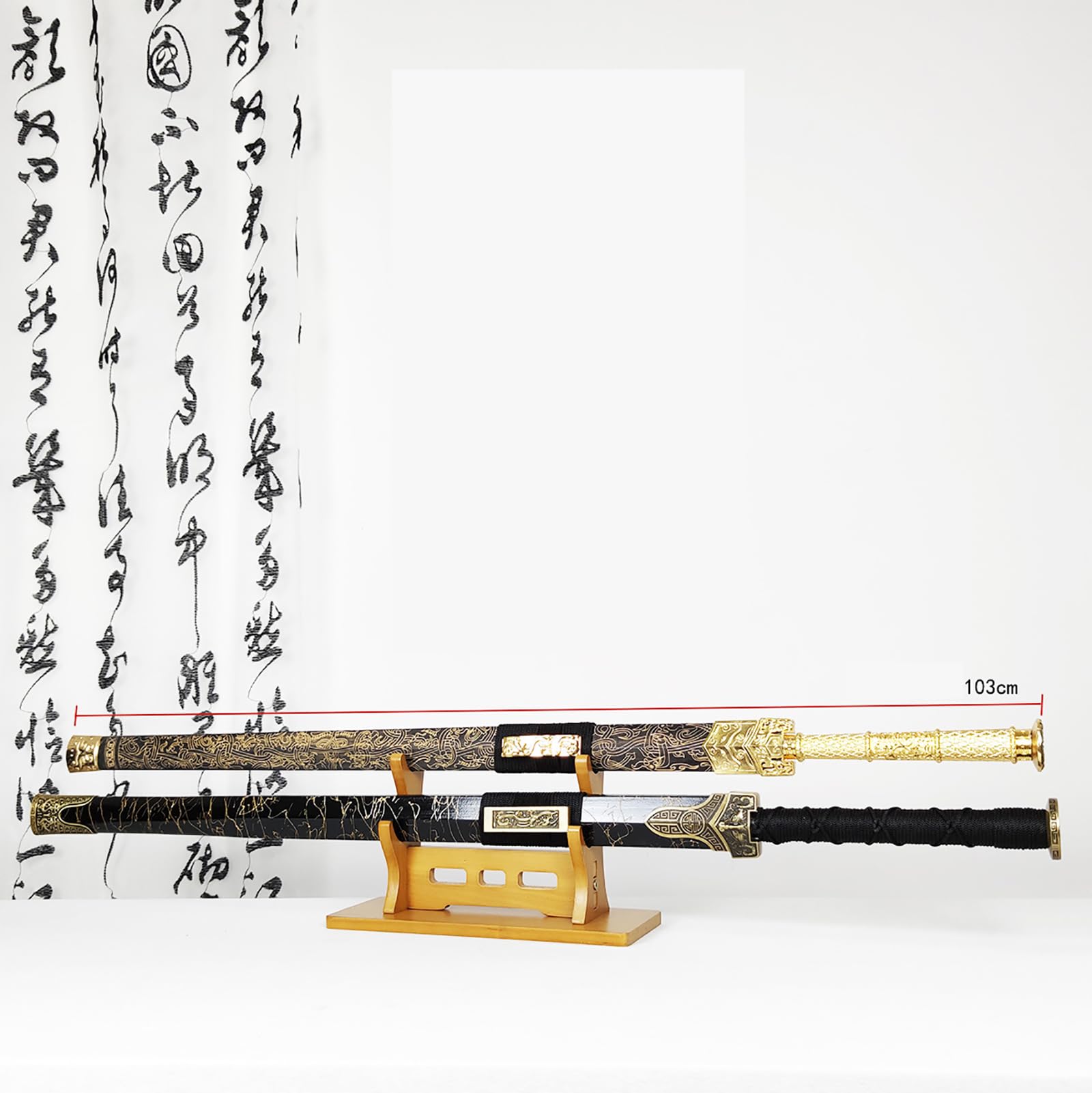 Meuble Exposition Armes Support Armes 6 étages En Bambou GONGKAI - Présentoir épées Katana - Design Classique Naturel Support Sabre Laser
