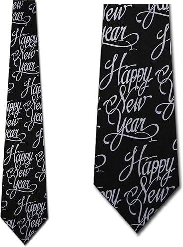 Miniatura 2 de Three Rooker Corbata formal negra feliz año nuevo, Negro -
