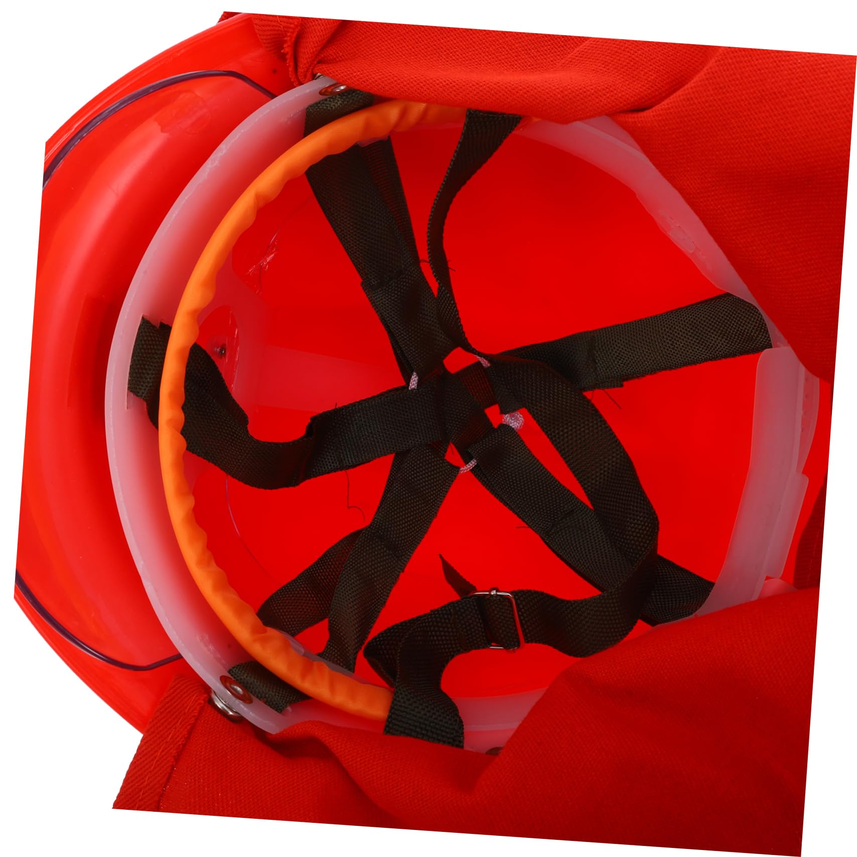 Casco Antincendio Rosso in Abs, Elmetto Integrale per Vigili | Spegnimento e Situazioni D’emergenza, Pratico e Comodo, Struttura in Abs Stampato