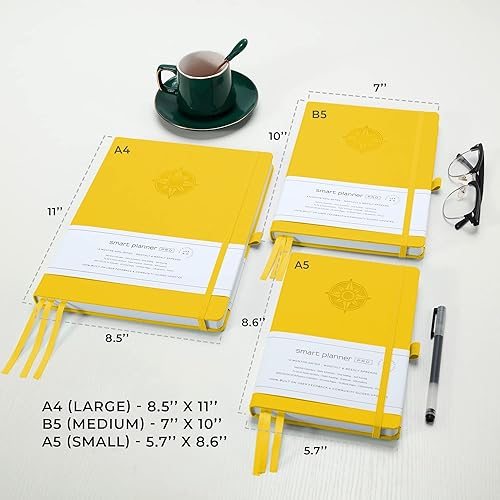 Miniatura 2 de Smart Planner Pro - Agenda pequeña de 8.6 x 5.7 pulgadas (A5) - Agenda diaria sin fecha - Probado y aprobado para lograr objetivos y aumentar la