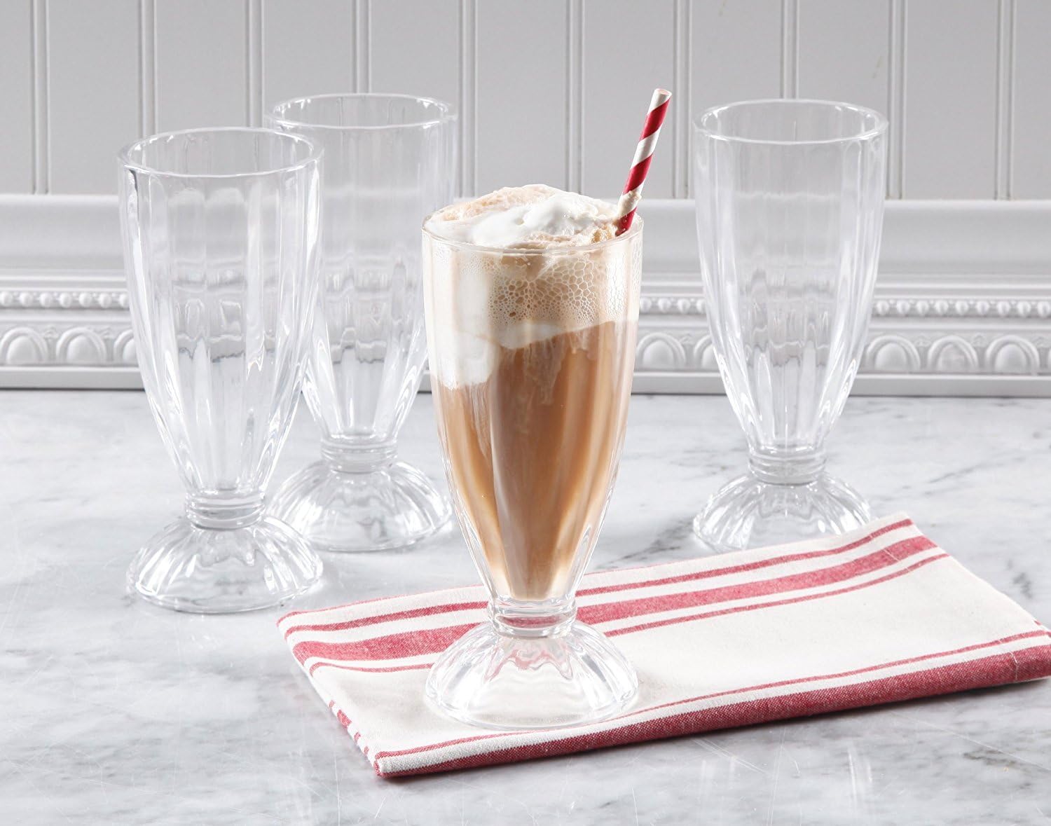 Gibson Home 4 Piece Milk Shake Glass Set